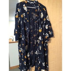Maurices Floral Kimono NWOT